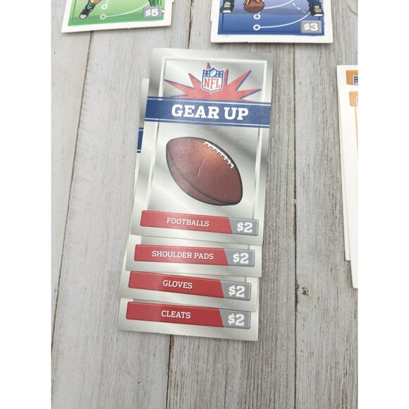 NFL-OPOLY Junior Game Replacement Cards Property Deeds And Gear Up - Picture 5 of 11